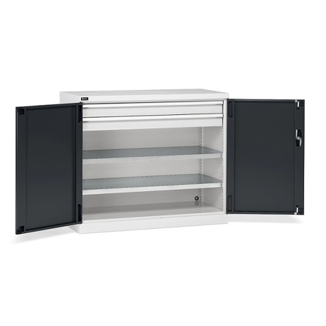 Vendita online Armadio PERFOM con porte battenti e 2 cassetti mm.1193x555x1000H (Rif.1500)